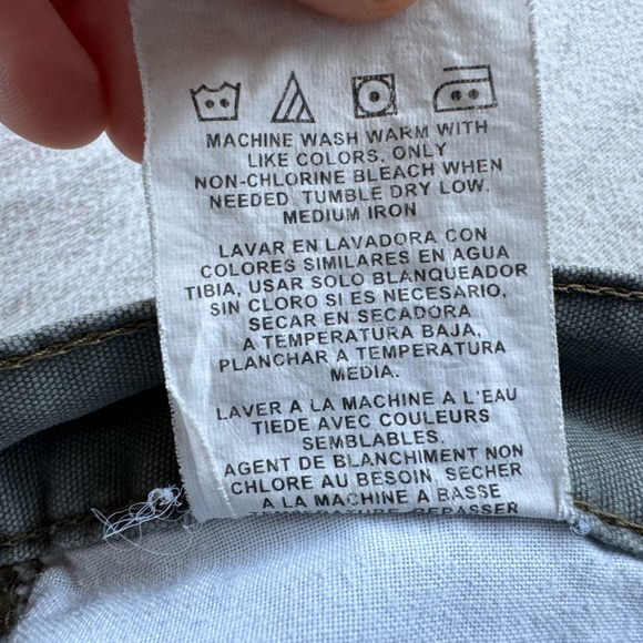 Rider’s High Waisted Cargo Shorts on Olive Green - Picture 7 of 12